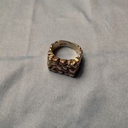 14k Gold Nugget Ring