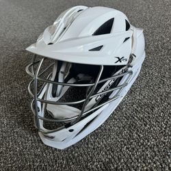 White Cascade XRS Lacrosse Helmet