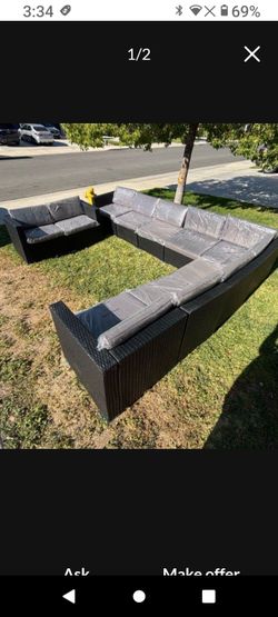 Large patio furniture set outdoor patio furniture brand new patio sofa set