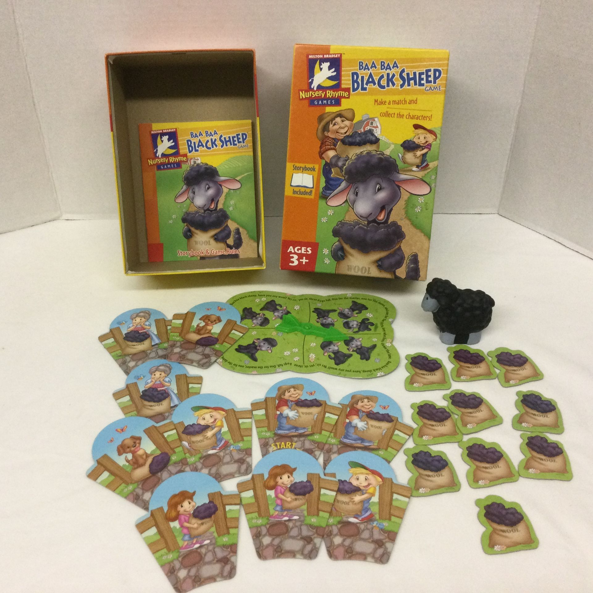 Hasbro Milton Bradley Baa Baa Black Sheep Nursery Rhyme Game 2002 Ages 3+. Pre-o