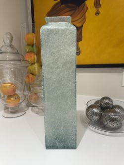 MODERN Recycled Textured Glass Vase By Vidrios San Miguel