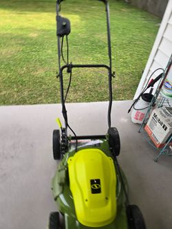 Sunjoe corded electric lawnmower