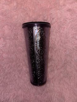 EUC Starbucks Tumbler Purple Embossed 