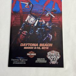Harley Davidson Daytona Beach Booklet March 9-18, 2018. Bike week.