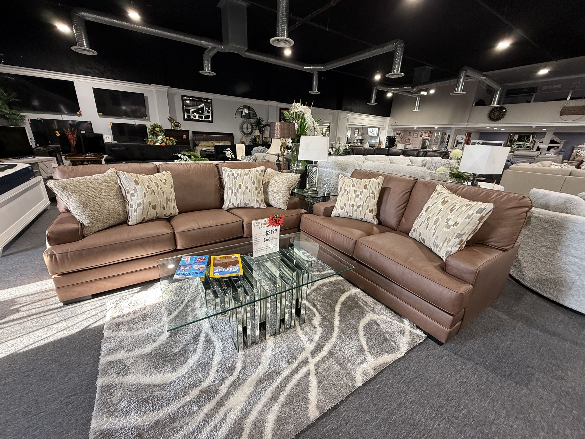 2 PC SOFA AND LOVESEAT