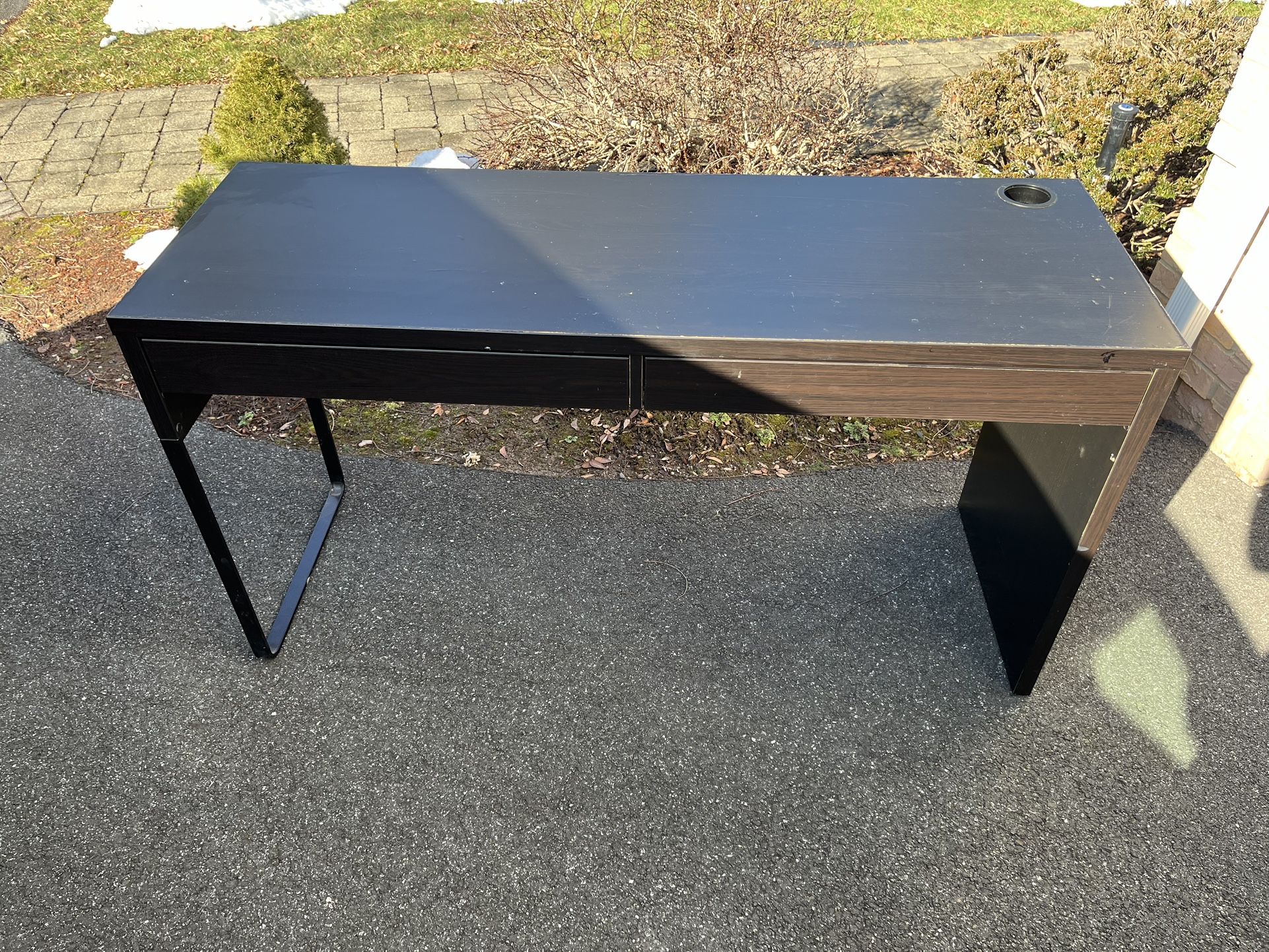 Black IKEA Desk