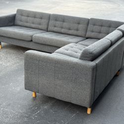 🛋️ Sectional Couch/Sofa - Ikea - Gray - Delivery Available 🚛