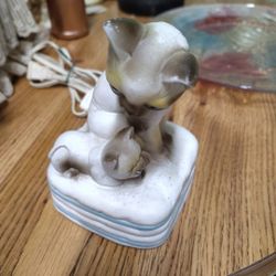 Ceramic Night Light Mother Cat and Kitten Siamese Vintage Decor Cute Nitelight