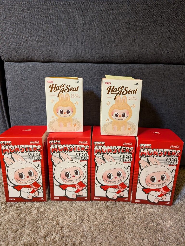 Labubu Have A Seat And coca Cola Series