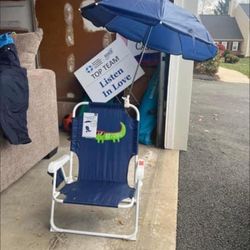 Toddler Beach Chair & Umbrella 