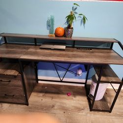 Grey  Desk