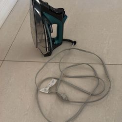 Rowenta Pro Master Iron for Clothes, Stainless Steel Soleplate, 400 Microsteam Holes, 1775 Watts, Black & Green DW8360, $20