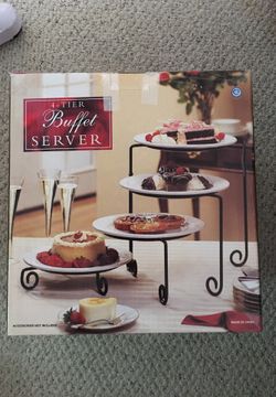 4-Tier Buffet Server