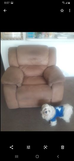 These two recliners are I'm good condition. One is electric, other is manual