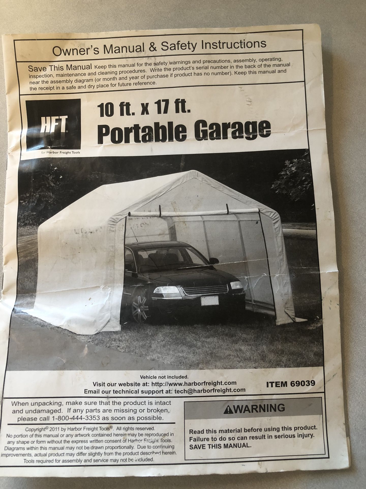 10x17 Portable Garage