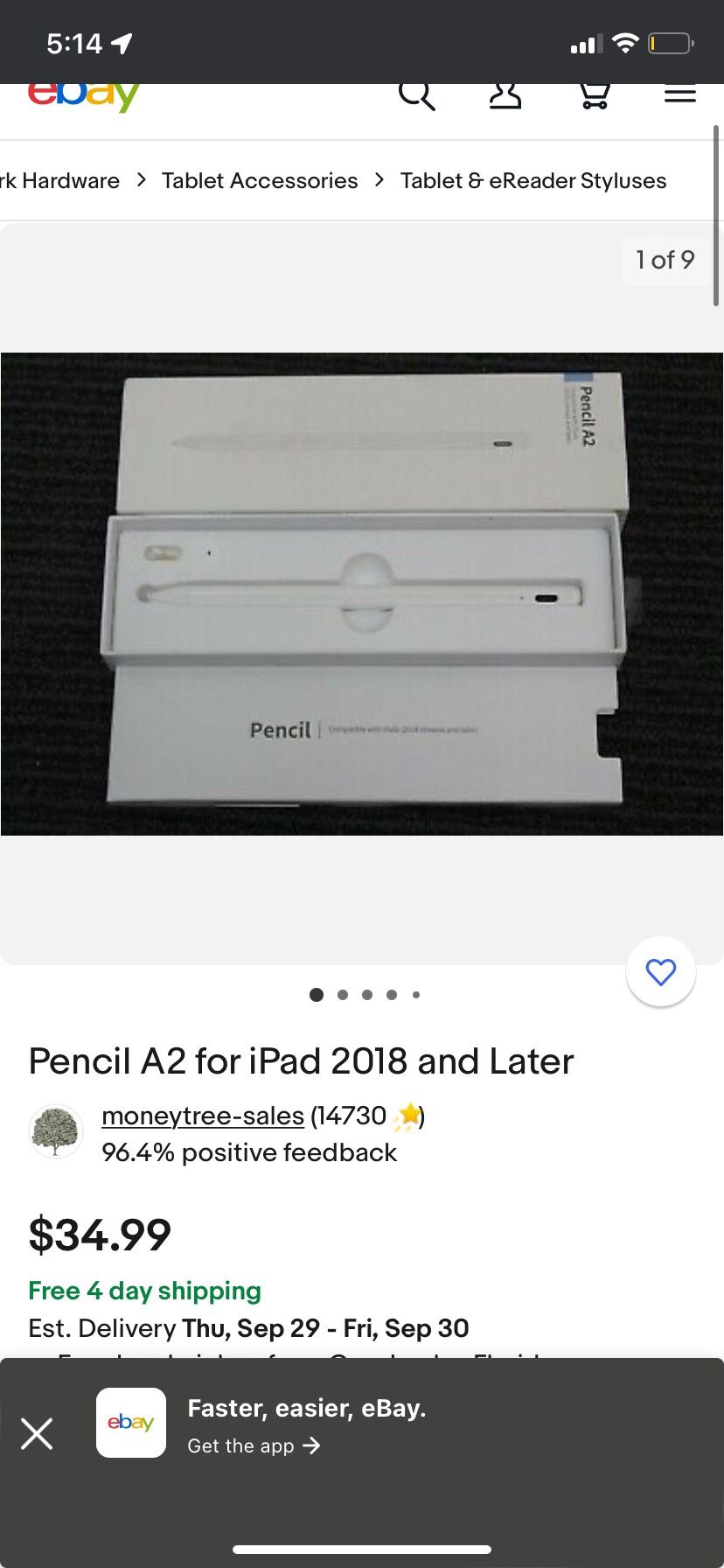 Pencil A2……Compatible With iPads….