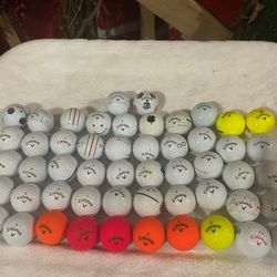 52 Callaway Golf Balls (used) Excellent Condition 5/A
