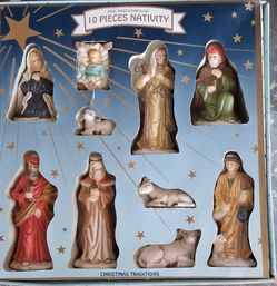 Vintage Porcelain Nativity Set