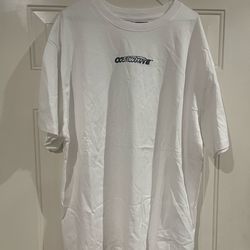 Off White Tee ~ T - Shirt ~ Barrel Worker ! ~ Large ~ Mens