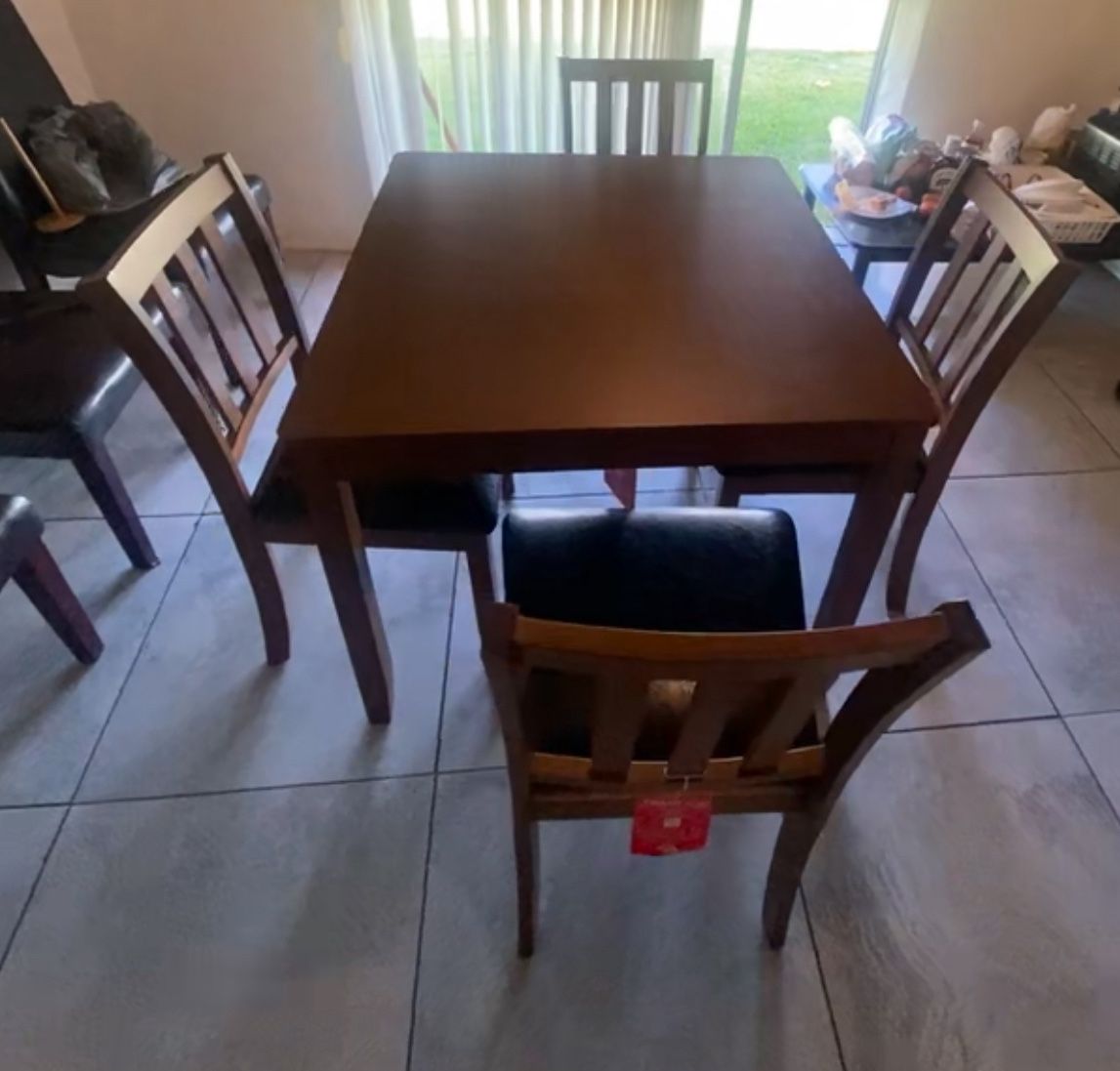 Wooden SQUARE dining Set - 5 Pieces