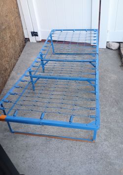 Antique Folding Metal Frame 38" Wide  X 78" Long