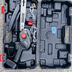 Battery Operated Chainsaw With 2 Batteries -$20