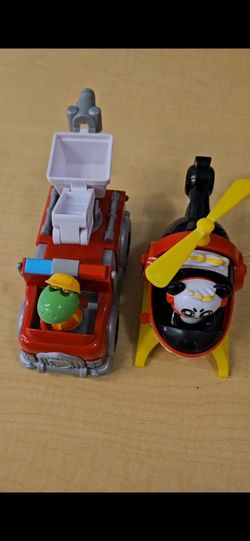 Toy Fire Truck and Helicopter Set: Ryans World