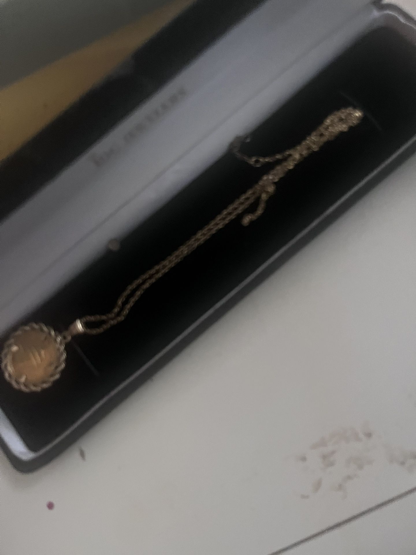 Gold Coin Charl Attached Bezel And Chain