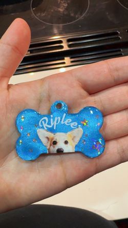 Customize your Pet portrait dog tag