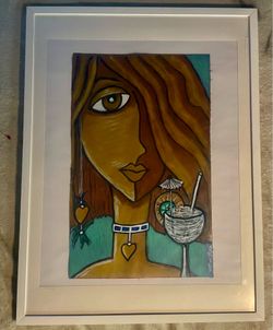 Original artwork Painting Acrylic on Canvas **FRAMED**