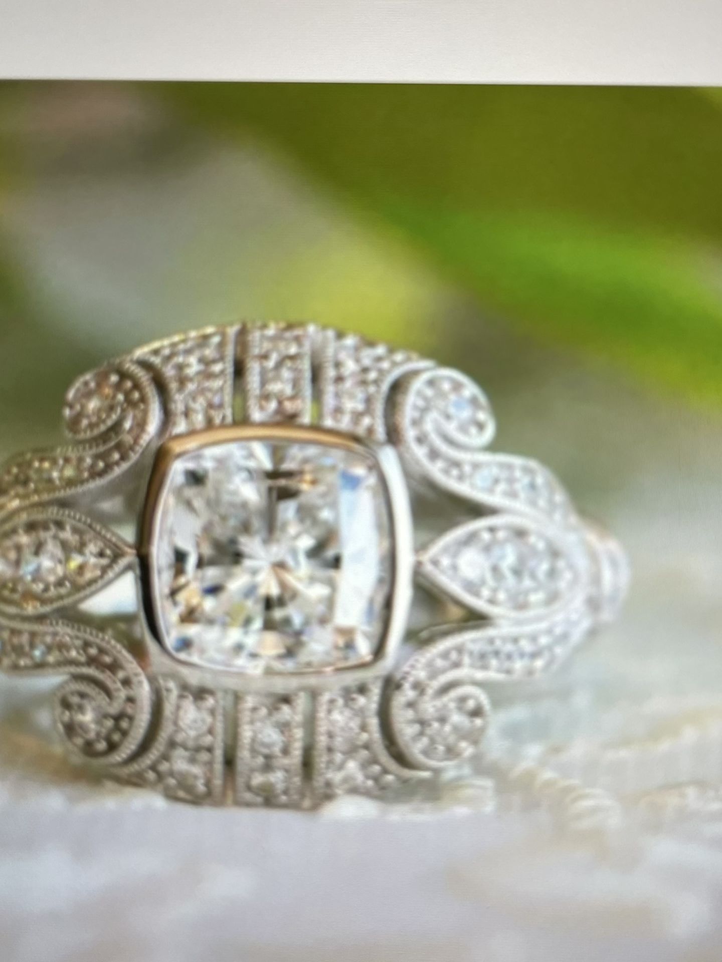 Beautiful sterling silver ring 925 size -6