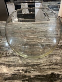 Large glass bowl