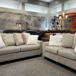 Cinderella Silver Velvet Sofa and Loveseat /Living room set 