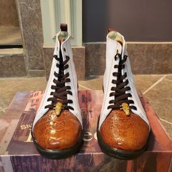 Belvedere Studio Ostrich Shoes 