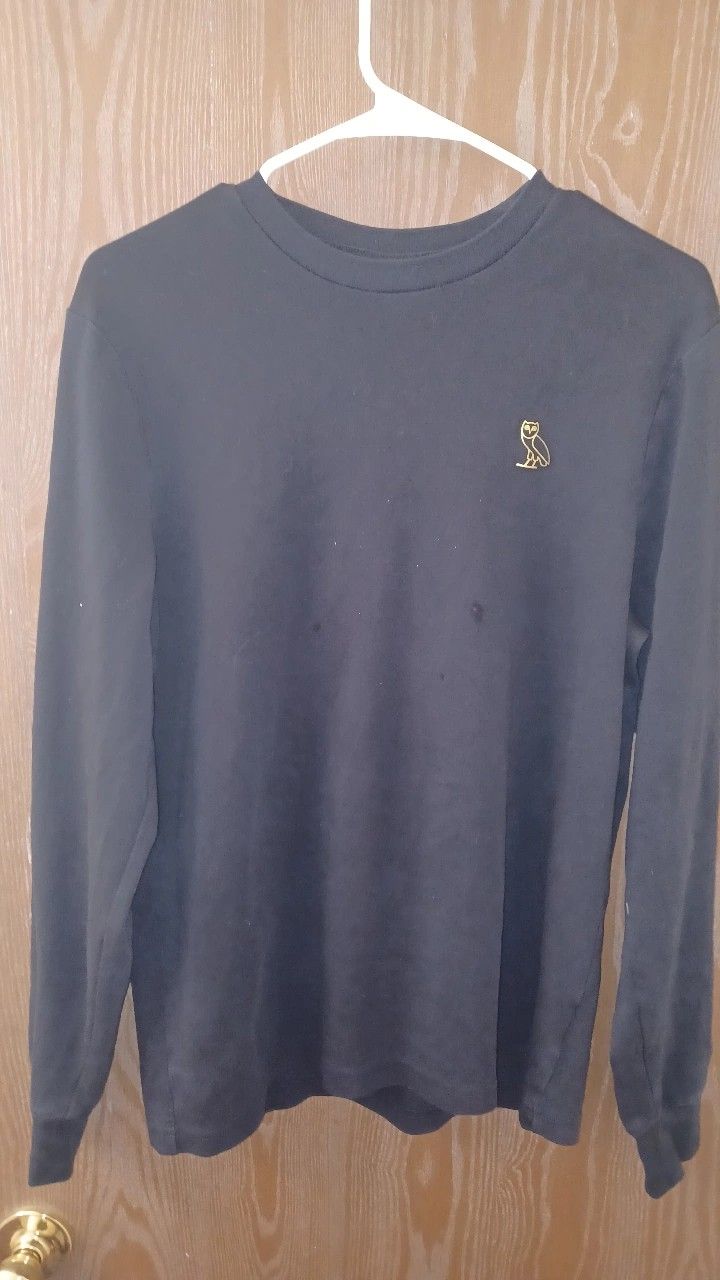 Ovo Drake Long Sleeve Black Tshirt