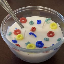 Cereal Scented 3 Wick candle Gift Unique Idea