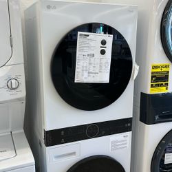 New 24” LG Tower Washer And Dryer- Financing Available With $10 Down