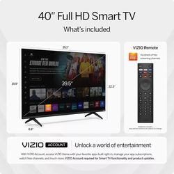 TV VIZIO 40-inch Full HD 1080p Smart TV with DTS Virtual: X, Alexa Compatibility   VFD40M-08