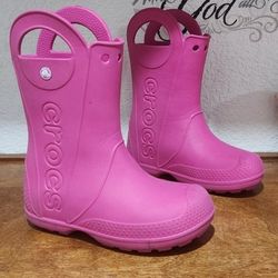 Crocs Rain Boots Size 2Y