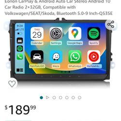 Brand New Eonon  9 In Car Stereo For Volkswagens 