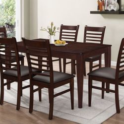 7 PC DINING TABLE 