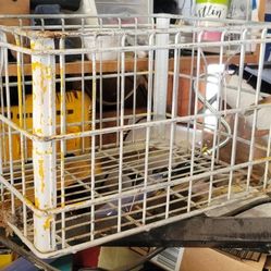 Vintage Metal Storage Crate