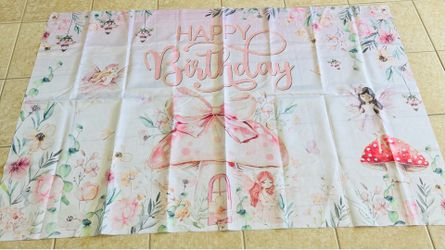 Fairy backdrop  69x43”