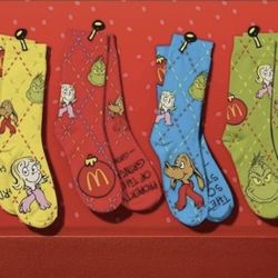 Mr. Grinch McDonald Socks