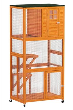 Pawhut 74inch Cat House Catio NEW