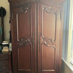 Vintage Wooden Armoire Preowned