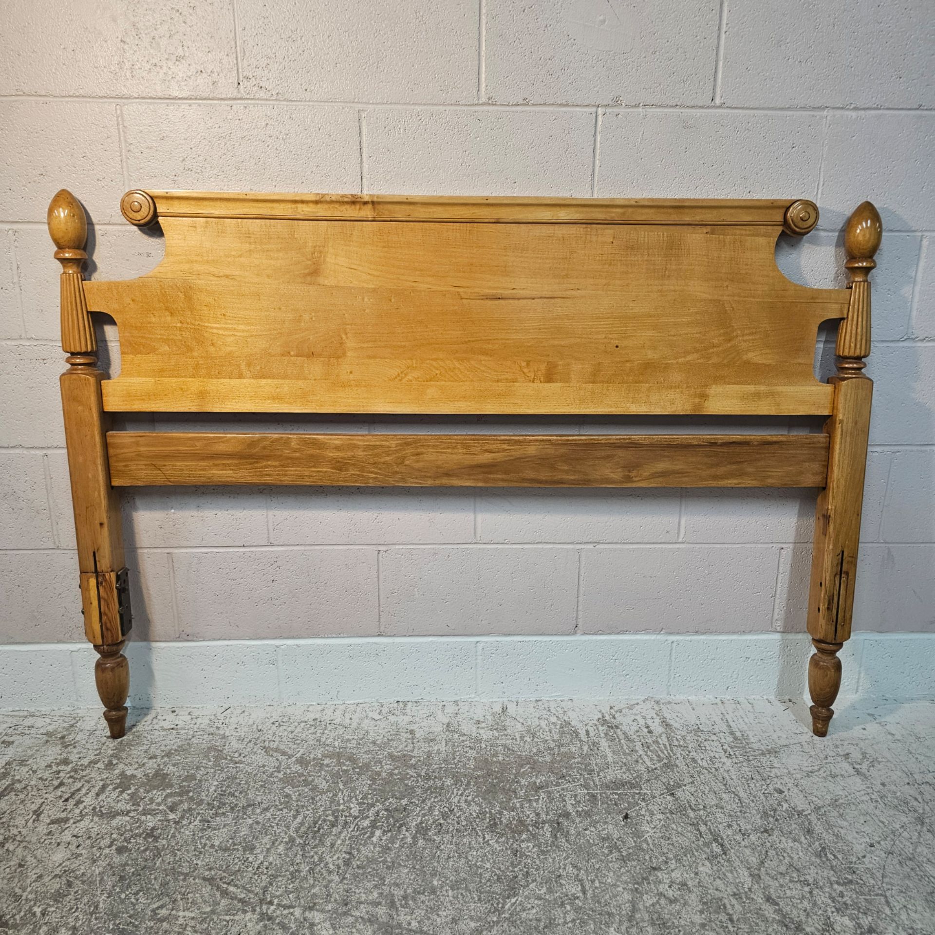 Vintage Maple Wood Full Bed Frame
