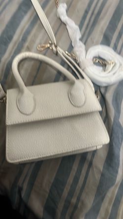 White small hand purse