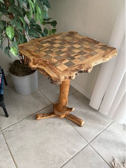 Handmade Olive wood chessboard