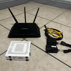 Cable, Modem, And Router